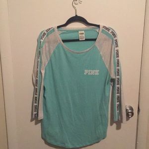 PINK Turquoise & White Baseball